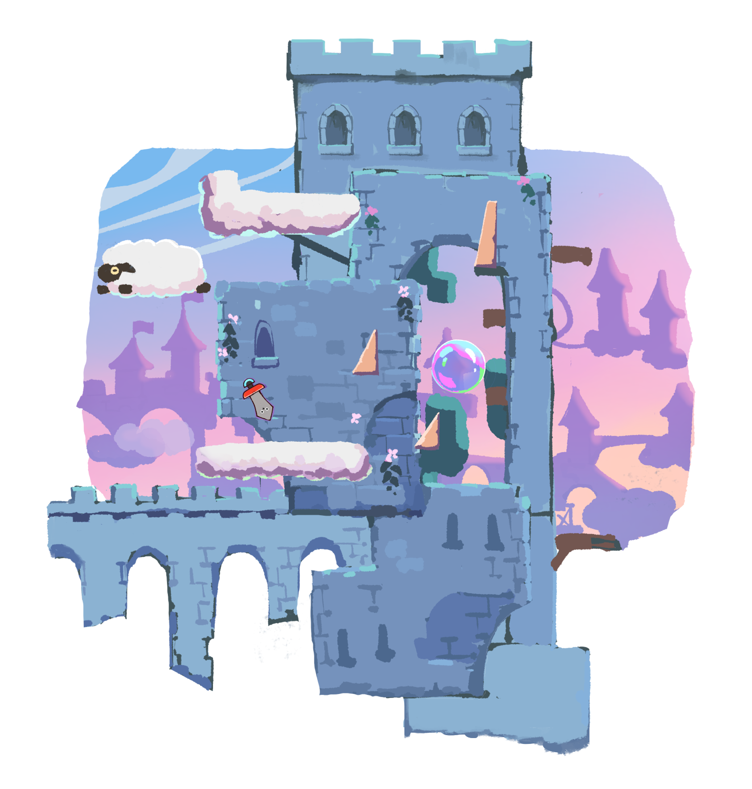 A castle from the game